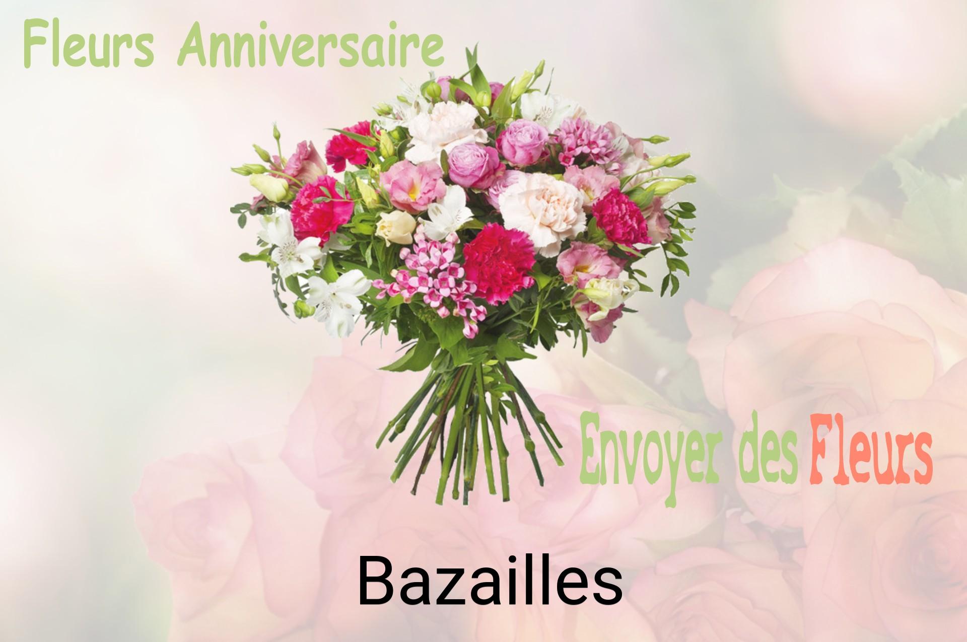 Bouquet de fleurs d’anniversaire livré à Bazailles