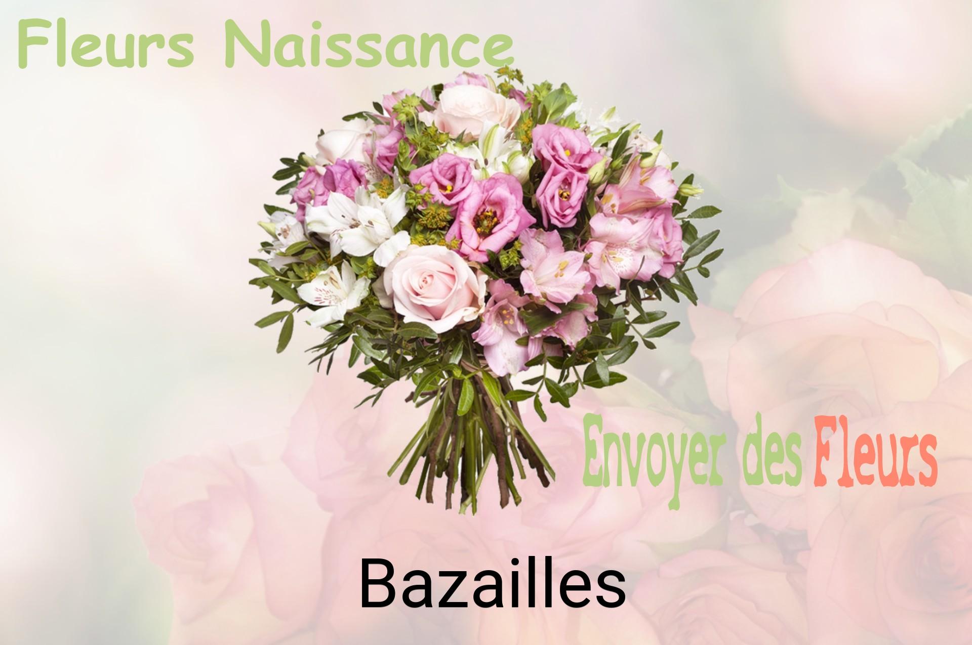 Bouquet de fleurs de naissance livré à Bazailles