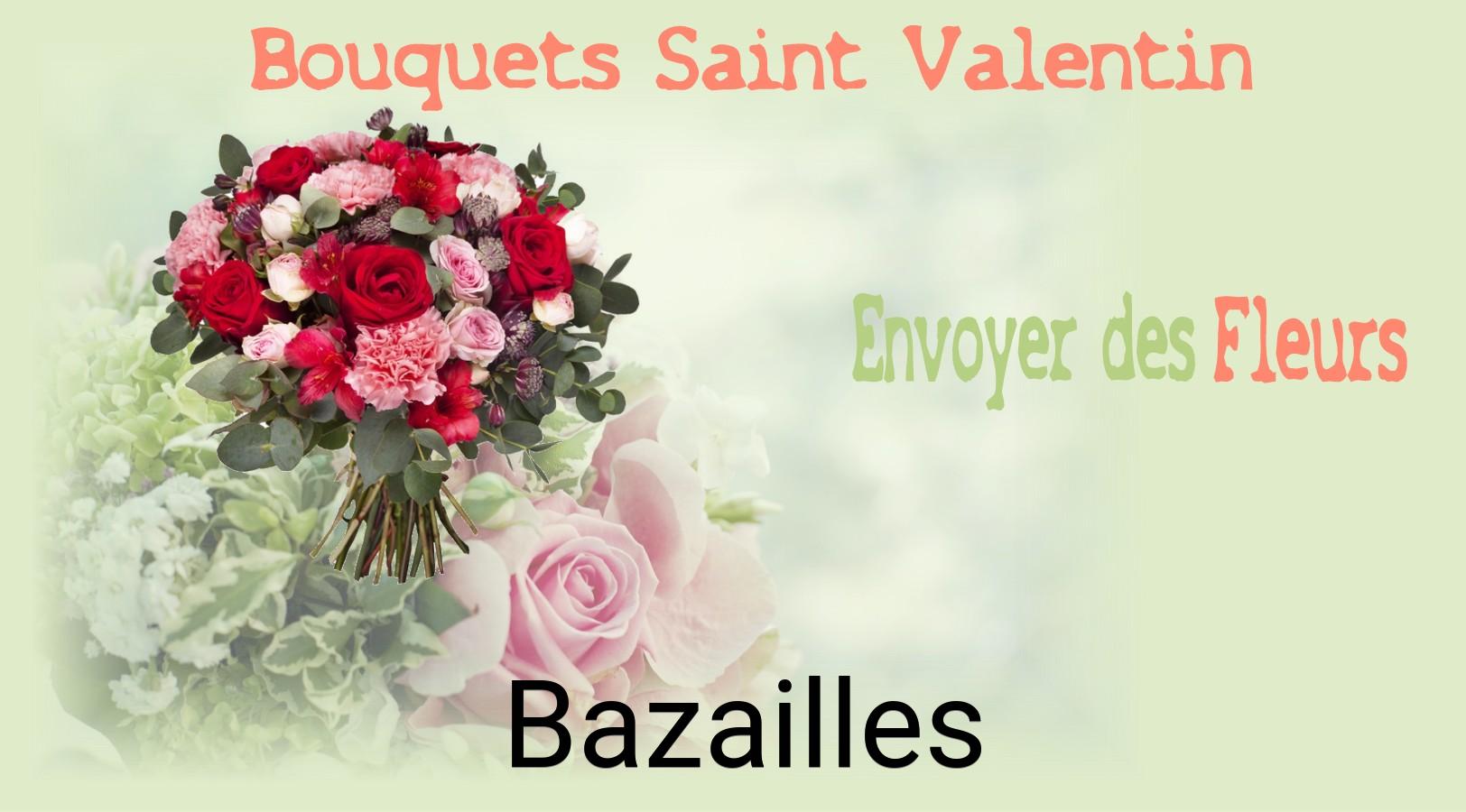 Roses de Saint-Valentin livrées à Bazailles